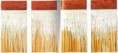 24. ABSTRACTO JUEGO DE CUATRO EN AMARILLO, OCRE, ARENA Y ROJO.